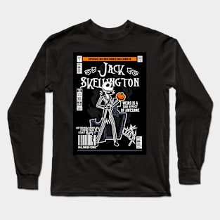 Jack Skellington Comic vintage Long Sleeve T-Shirt